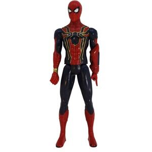 Marvel Avengers Spider Man "Iron Spider" Action Figure Red Black Gold 11.5"